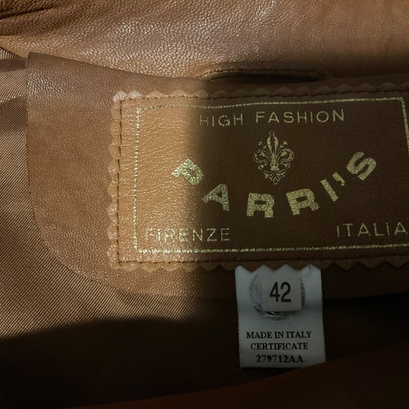 PARRI S Vintage leather jacket made in italy. size 42 - Picture 2 of 14